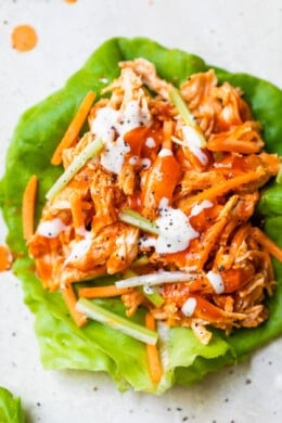 Buffalo Chicken Lettuce Wraps